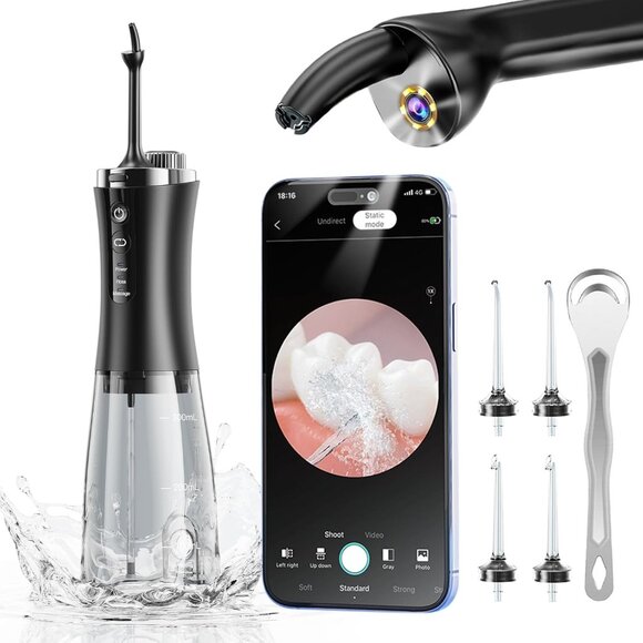Oral irrigator Visual Water Flosser C2 with 10 MP Camera for Teeth, 2 Modes 12 G - Picture 1 of 4